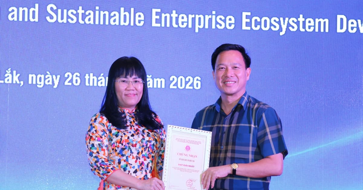 Sở GD&ĐT Đắk Lắk đoạt giải Nhất cuộc thi chuyển đổi số