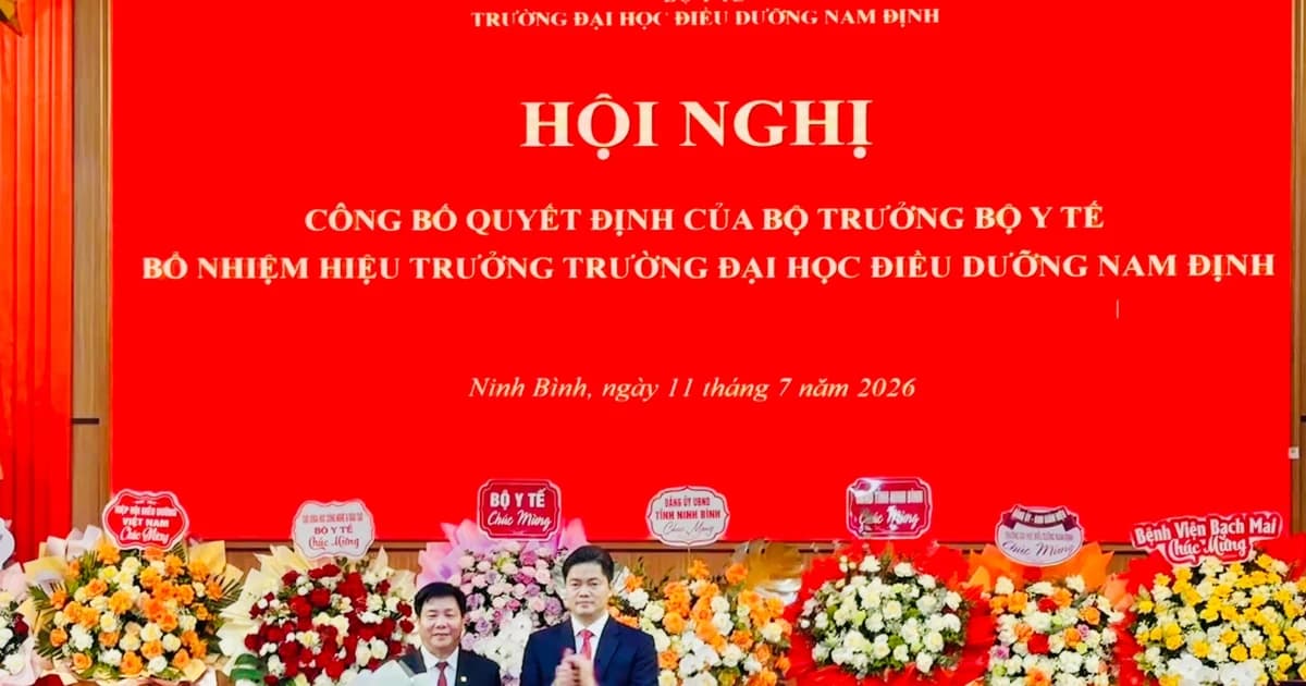 Bộ Y tế bổ nhiệm Hiệu trưởng Trường Đại học Điều dưỡng Nam Định