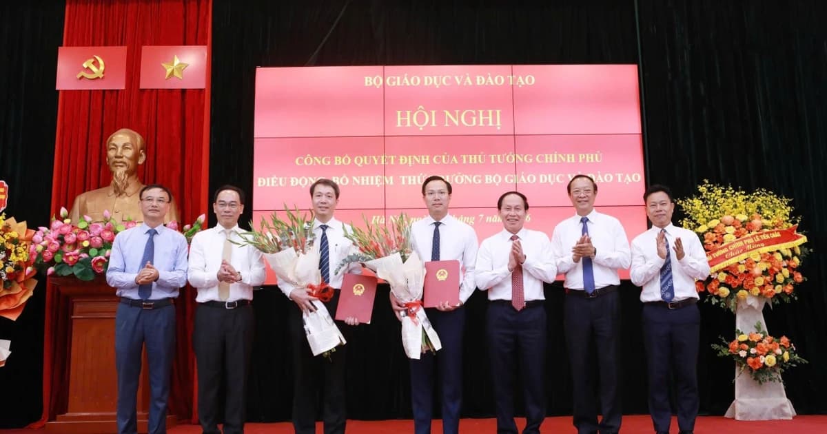 Bộ GD&ĐT ban hành phân công nhiệm vụ của Bộ trưởng, Thứ trưởng sau kiện toàn lãnh đạo