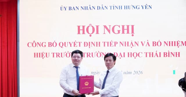 Tiếp nhận và bổ nhiệm PGS.TS Phạm Quốc Thành làm Hiệu trưởng Trường ĐH Thái Bình