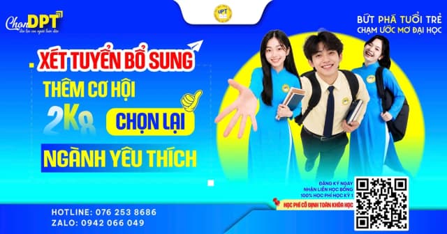 Xét tuyển bổ sung, cơ hội để thí sinh 2K8 tiếp tục hành trình đại học tại UPT