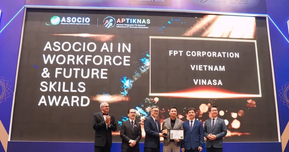FPT giành ba giải thưởng ASOCIO về AI, khẳng định năng lực công nghệ Việt